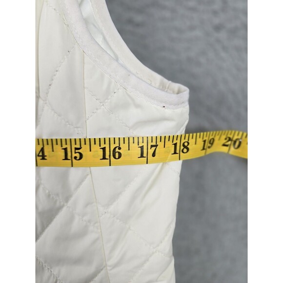 Argstar Jacket Vest Womens S White Quilted Lightweight Puffer Style Zip Pockets - Picture 8 of 16